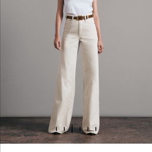 Rag and bone vintage white wide leg jeans EUC!
